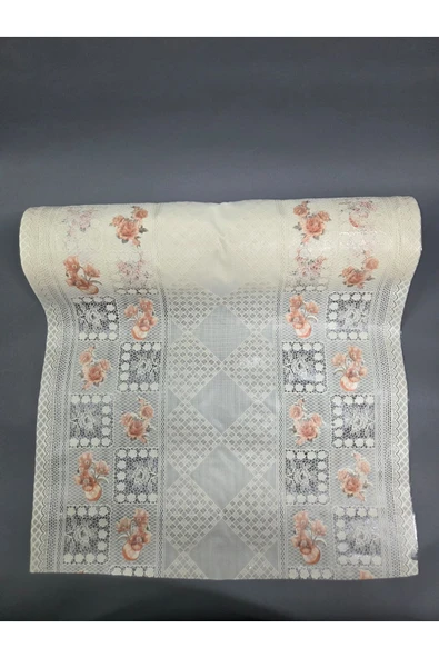 PVC KÜPÜR DANTEL RAF VE DOLAP ÖRTÜSÜ RUNNER - Resim 3
