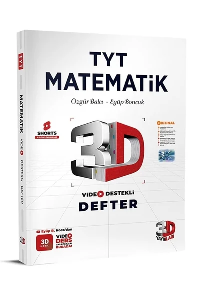 3d Tyt Video Destekli Matematik Defter Vdd 2023 ürün görseli 1