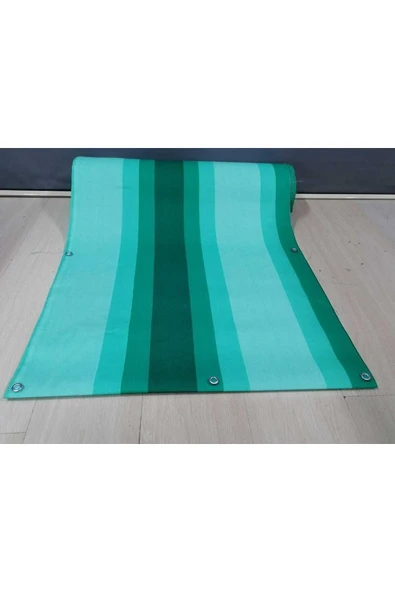 75x100cm Yeşil Çizğili Kumaş Balkon Brandası(istediğiniz Ölçü Kadar Adeti Çoğaltabilirsi ürün görseli 1