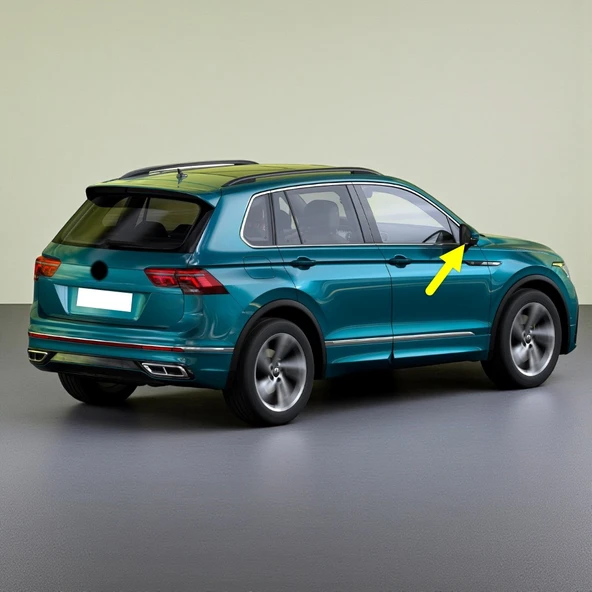 VW Tiguan 2021-2023 Sağ Dış Dikiz Ayna Camı Isıtmalı 5NA857522 ürün görseli 1