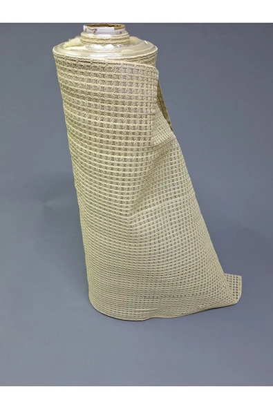PVC KÜPÜR DANTEL RAF VE DOLAP ÖRTÜSÜ RUNNER  (KREM) - Resim 4