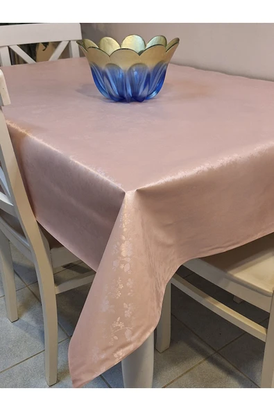 Elyaflı Pvc Muşamba - Desenli Silinebilir Masa Örtüsü ( PEMBE) ürün görseli 1