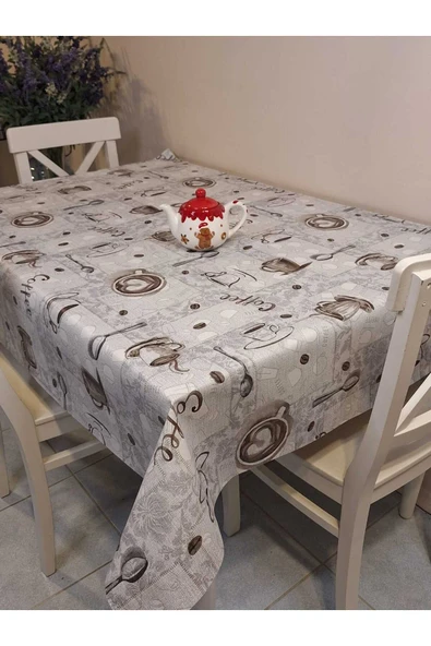 Elyaflı Pvc Muşamba - Desenli Silinebilir Masa Örtüsü ürün görseli 1