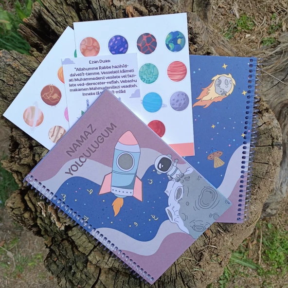 Utterly Good Çocuklar Için Namaz Yolculuğum Defteri  Sticker ve Dua Kartı Hediyeli ürün görseli 1