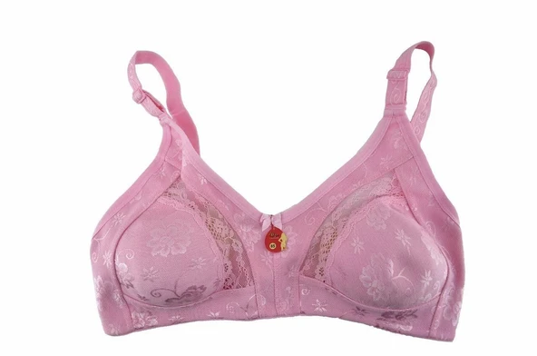 Liza 543 Yarı Dantelli Bayan Toparlayıcı Sütyen PEMBE ürün görseli 1