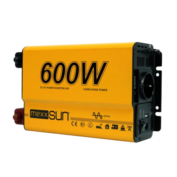 Mexxsun 600W 12V Tam Sinüs Inverter ürün görseli 1