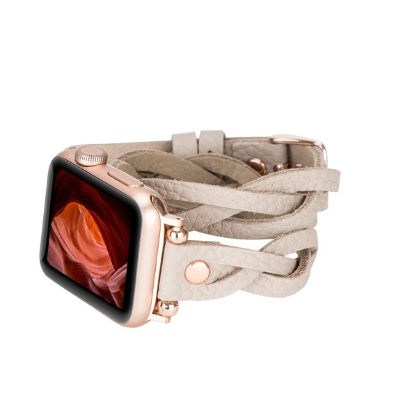 Apple Watch Uyumlu Deri Kordon Peggy 38-40-41mm DTRTERC3 ürün görseli 1