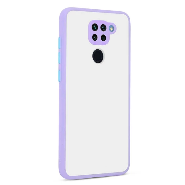 Xiaomi Redmi Note 9 Kılıf Zore Hux Düğme ve Kapak Zıt Renk Kılıf ürün görseli 1