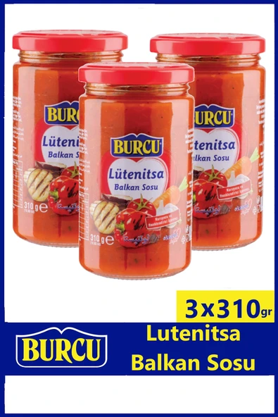 Burcu Lutenitsa Sos (Balkan Sosu) 310 gr x 3 Adet ürün görseli 1