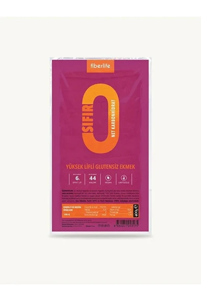 FİBERLİFE ( Yüksek Lifli Glutensiz Ekmek)400 gr ürün görseli 1
