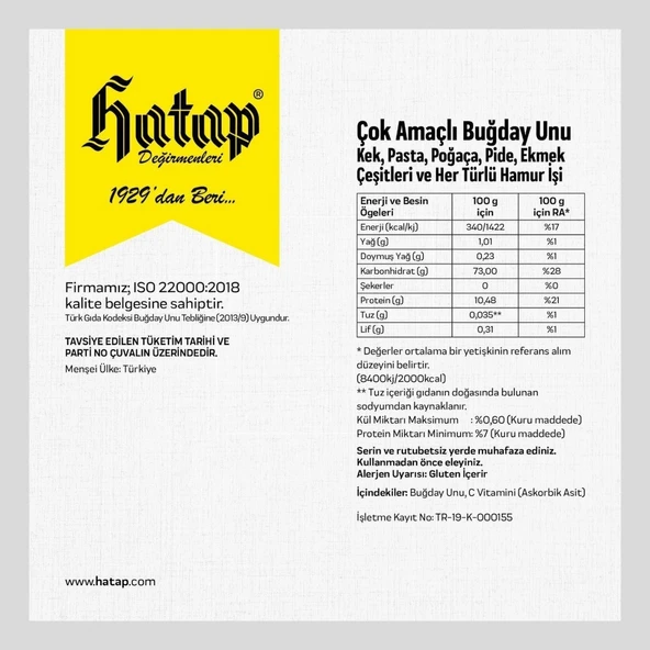 Hatap 2 Kg Çok Amaçlı Un - Resim 2