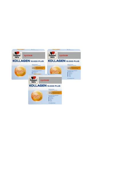 Doppelherz System Kollagen 10.000 Plus 30 X 25 ml Flakon x 3 Adet ürün görseli 1