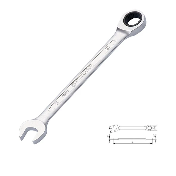 İzeltaş 0340 Cırcır Kombine Anahtar 19 mm ürün görseli 1