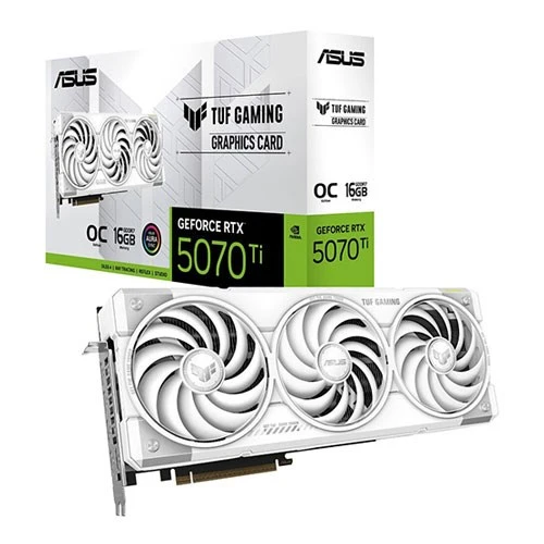 ASUS GeForce RTX 5070 Ti TUF Gaming O16G White Beyaz