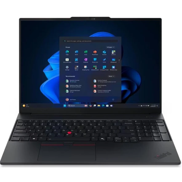 Lenovo ThinkPad E16 Gen 3 21SR006RTX Ultra 7 255H 16 GB 512GB SSD Arc 140T 16" WUXGA Notebook ürün görseli 1