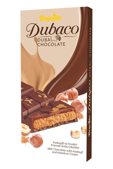 Dubaco Çıtır Kadayıflı Fındıklı Dubai Çikolatası 200 Gr. ürün görseli 1