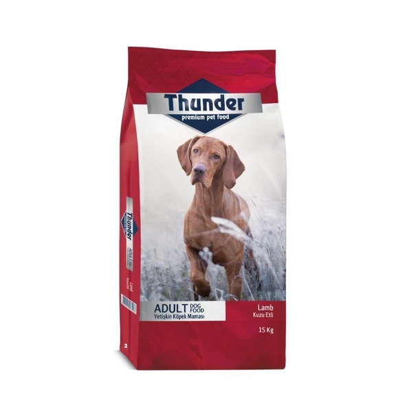 Thunder Kuzu Etli ve Pirinçli Yetişkin Köpek Maması 15 kg ürün görseli 1