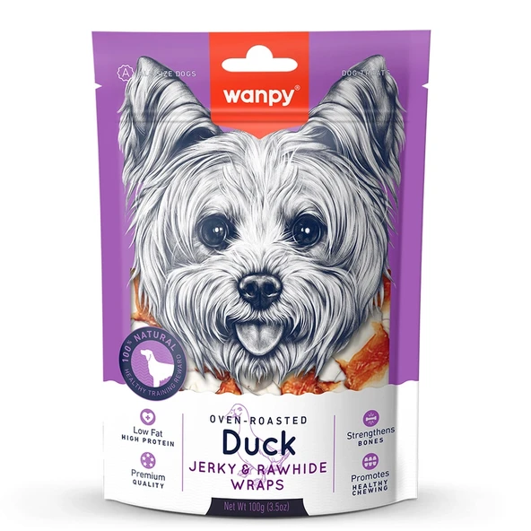 Wanpy Deri Üzerine Ördek Sarılı 100 Gr Köpek Ödülü ürün görseli 1