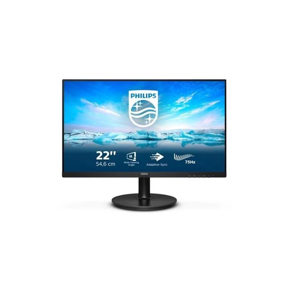 Philips 22" 222V8LA Full HD Vga-Dp-Hdmi 75hz 4ms Lcd Monitor ürün görseli 1