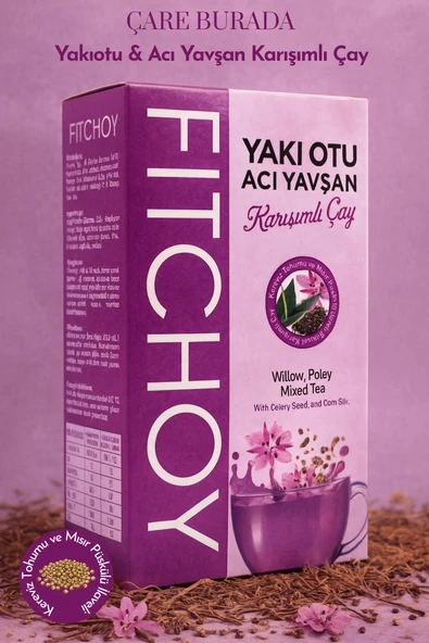 Fitchoy - Yakıotu & Acı Yavşan Çayı 90 gr × 45 Adet (Kereviz Tohumu & Mısır Püskülü İlaveli) ürün görseli 1