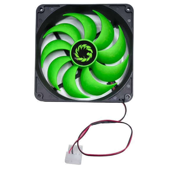 12v 14cm molex power girişli fan 14*14*2.5cm ölçülerinde 12 volt fan ürün görseli 1