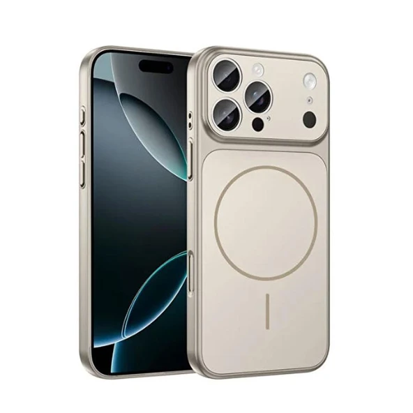 iPhone 16 Uyumlu AG Glass Koruyucu Kılıf (iPhone 17 Pro Max Görünümlü) ürün görseli 1