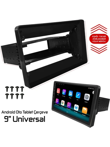 Navex 9'' Android Oto Tablet Çerçevesi Universal Ayarlanabilir ürün görseli 1
