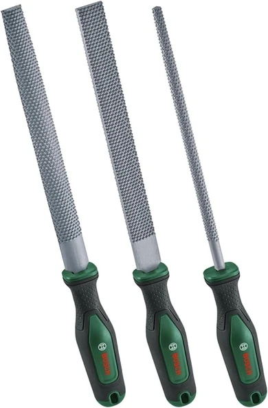 Bosch Ahşap Törpü-Eğe Seti 3'lü Kaymaz Saplı 1600A02ZB1 ürün görseli 1
