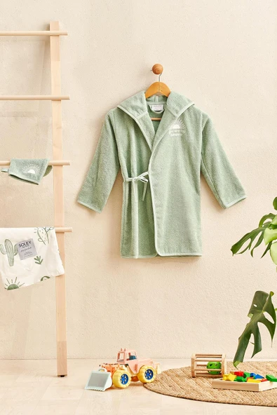 Soley Boho Bebek Bornozu - Resim 5