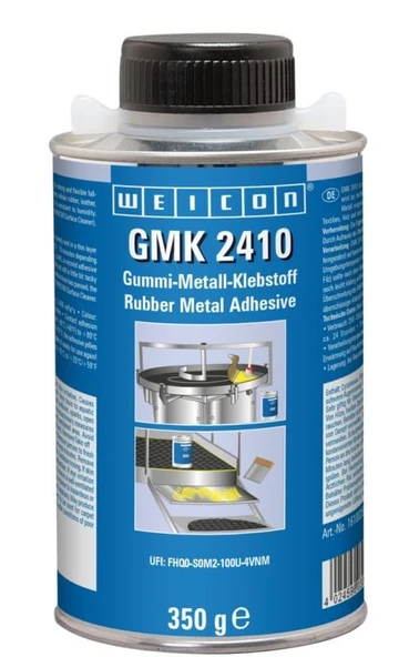 Weicon GMK 2410 Kontakt Yapıştırıcı Yüksek mukavemetli ve hızlı kürlenen 1 komponentli kauçuk-metal yapıştırıcı 350gr ürün görseli 1