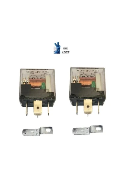 Inwells İki Adet Mini Role 12v. 5 Uçlu. 40 A. Far. Korna. Fan. Lpg Röle ürün görseli 1