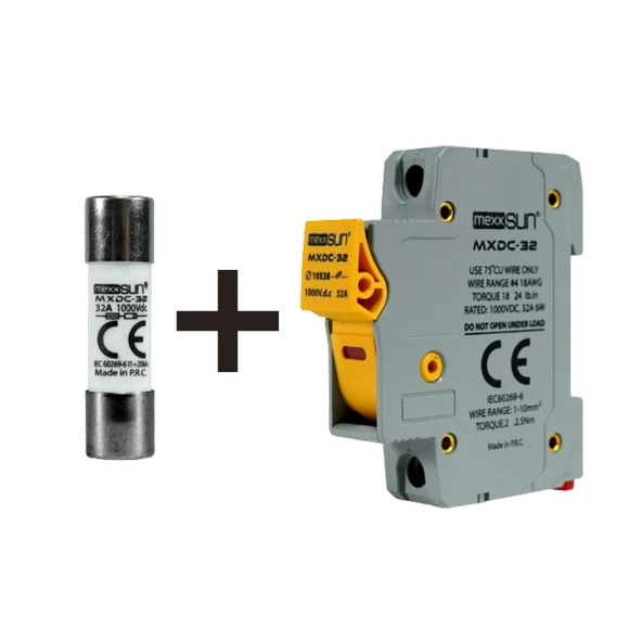 Mexxsun 16A 1000V DC Sigorta + Sigorta Yuvası ürün görseli 1