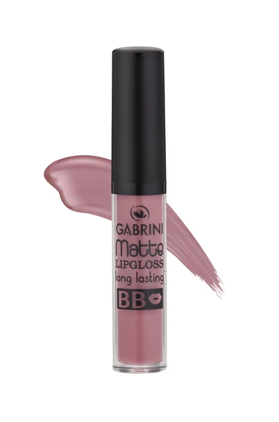 Gabrini Matte Lipgloss Mat Gül Kurusu Likit Ruj ürün görseli 1