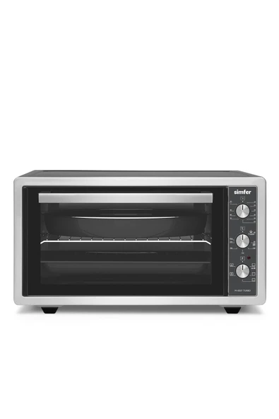 M4507 45 lt Inox Paslanmaz Çelik Midi Fırın – Turbo Pişirme, Yoğurt Yapma ve Enerji Tasarruflu Çok Fonksiyonlu ürün görseli 1