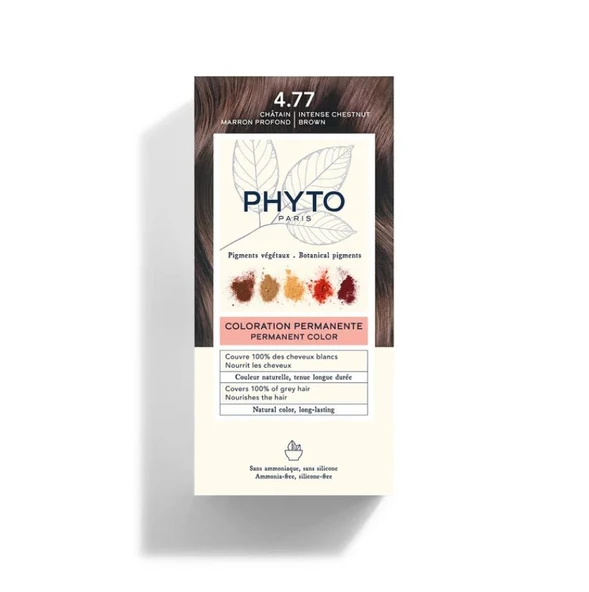 Phyto Color Bitkisel Saç Boyası - 4.77 Yoğun Kestane Bakır ürün görseli 1