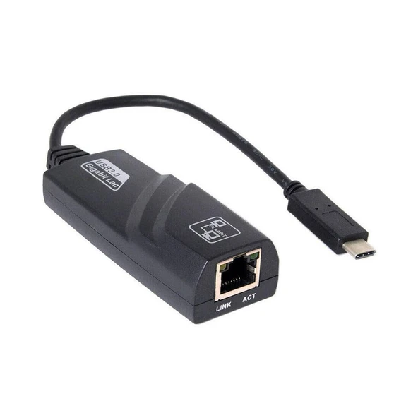 Type c ethernet adaptörü 10/100 Mbps usb C 3.0 RJ45 ethernet lan adaptörü - Resim 5