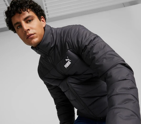 Puma Essentials Padded Erkek Siyah Ceket Mont 849349-01 ürün görseli 1