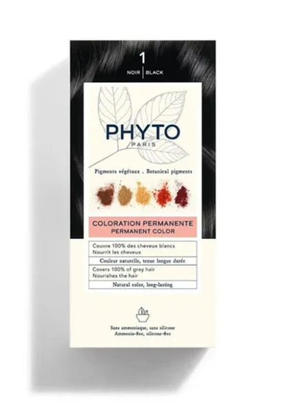 Phyto Phytocolor Bitkisel Saç Boyası - 1 Siyah ürün görseli 1