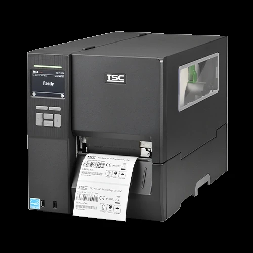 TSC MH341T Termal Transfer, 300 Dpi USB Ethernet Endüstriyel Barkod Etiket Rulo Yazıcı ürün görseli 1