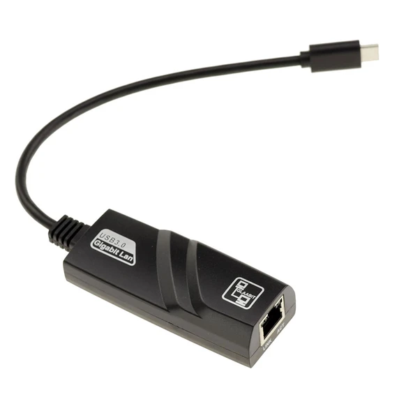 Type c ethernet adaptörü 10/100 Mbps usb C 3.0 RJ45 ethernet lan adaptörü - Resim 2