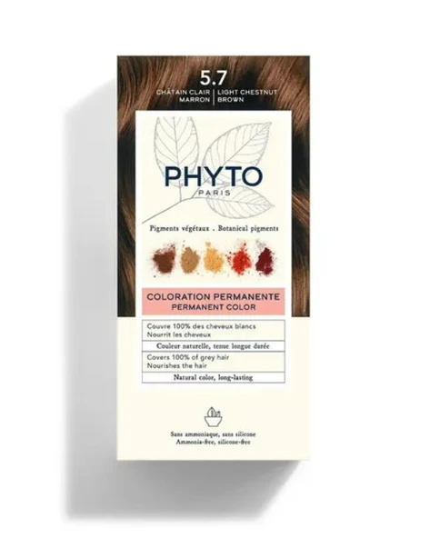 Phyto Phytocolor Bitkisel Saç Boyası - 5.7 Açık Kestane Bakır Yeni Formül ürün görseli 1