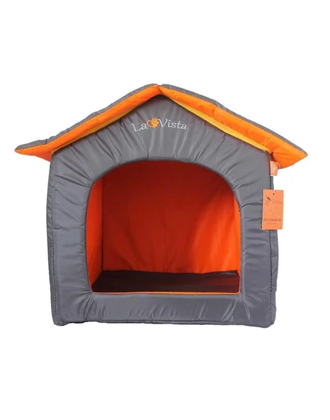La Vista Dış Mekan Kedi ve KÜÇÜK Köpek Evi Füme 40-45-45cm ürün görseli 1
