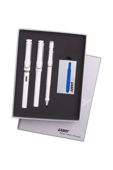 Lamy Safari 3’lü Kalem Seti Beyaz TB3-19BDRV ürün görseli 1