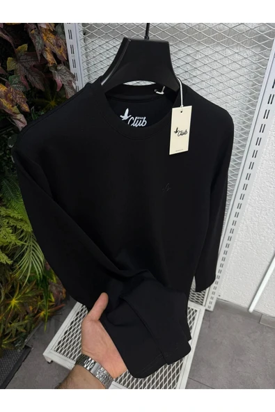 Bisiklet Yaka BC Düz Desen Sweatshirt ürün görseli 1