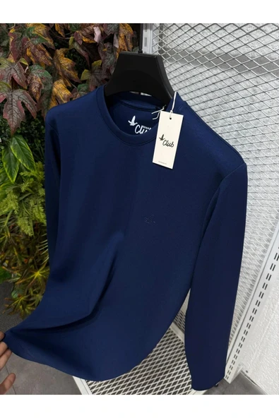 Bisiklet Yaka BC Düz Desen Sweatshirt ürün görseli 1