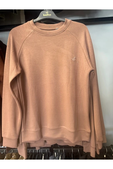 Bisiklet Yaka BC Düz Desen Sweatshirt ürün görseli 1