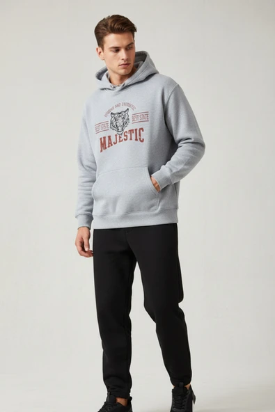 KOZİA OUTDOORS malkoçbey baskılı oversize unisex swetşhirt ürün görseli 1