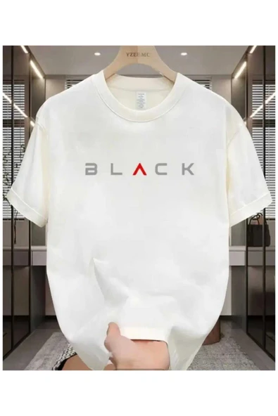 KOZİA OUTDOORS MALOÇBEY modern black baskılı oversize unisex basic o yaka t-şhirt ürün görseli 1