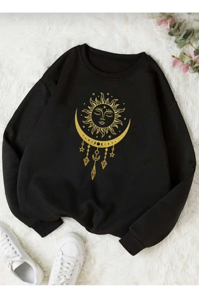 KOZİA OUTDOORS malkoçbey baskılı oversize unisex swetşhirt ürün görseli 1