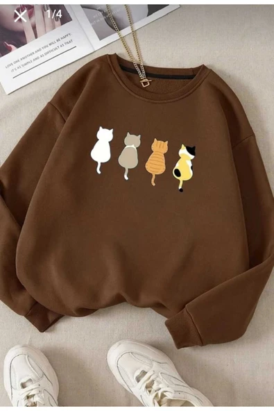 KOZİA OUTDOORS malkoçbey oyaka baskılı oversize unisex sweatşhirt ürün görseli 1